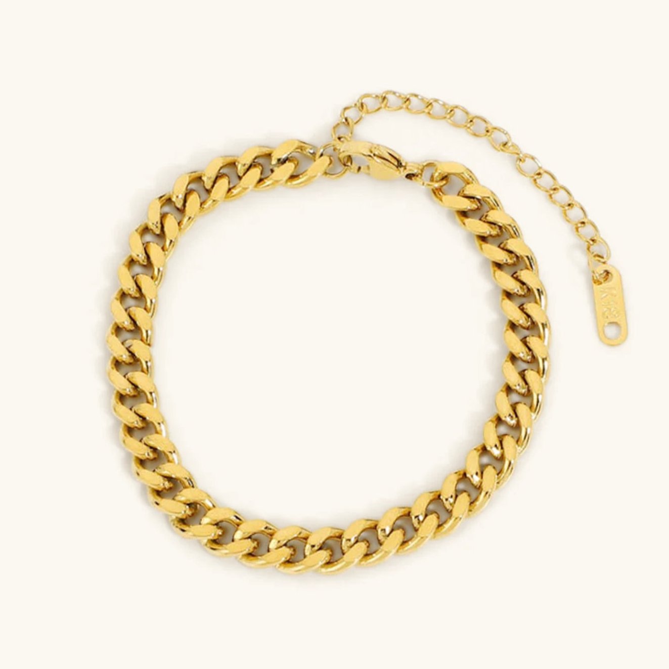 18k Gold Chain Bracelet