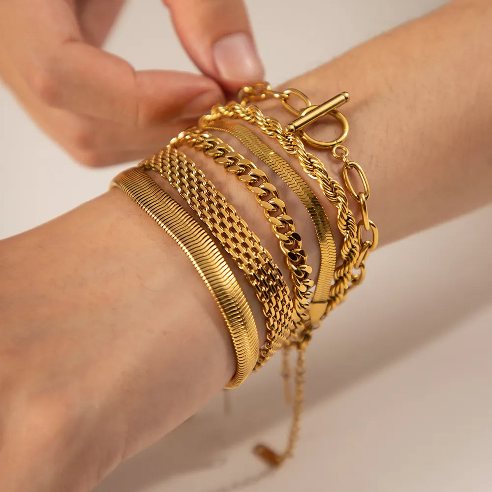 18K Gold Plated Classic Bracelet