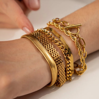 18K Gold Plated Classic Bracelet