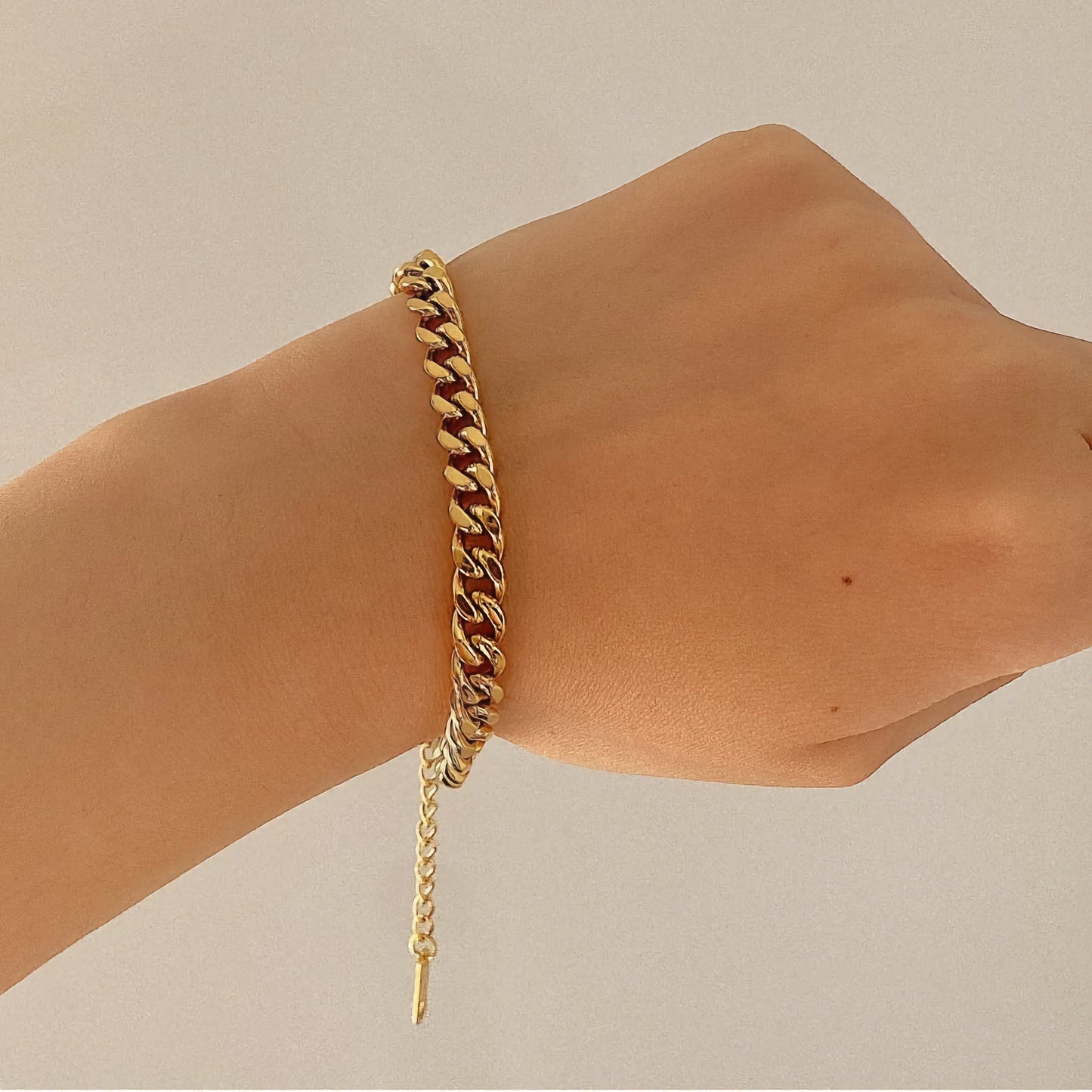 18k Gold Chain Bracelet