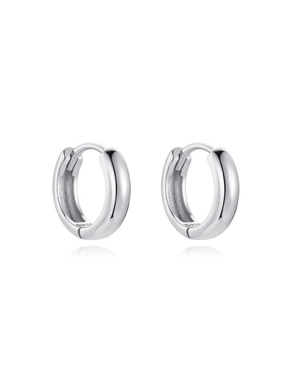 925 Sterling Silver Multiple Sizes Hoop Earrings