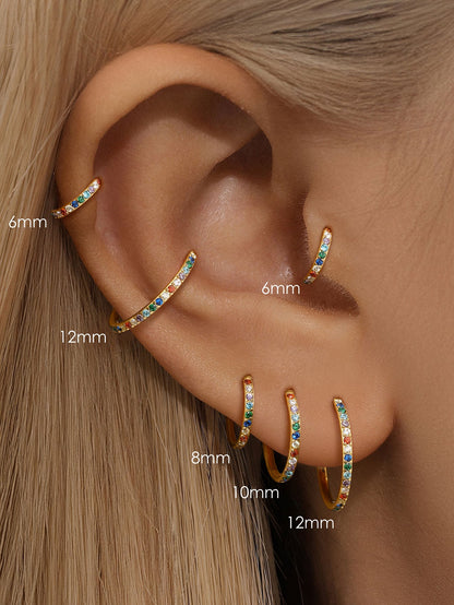 Titanium Waterproof Colourful Cartilage Hoop