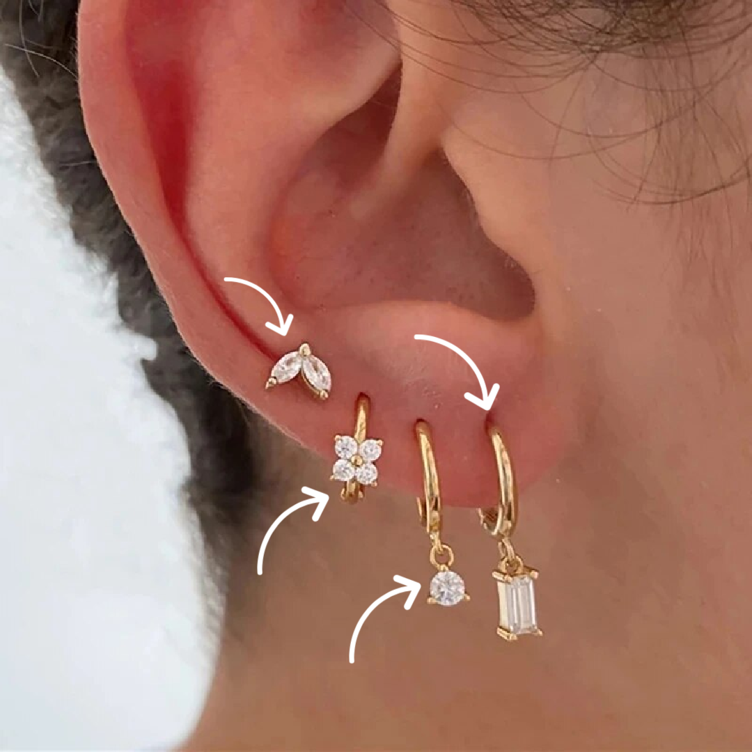 18K Gold Earrings