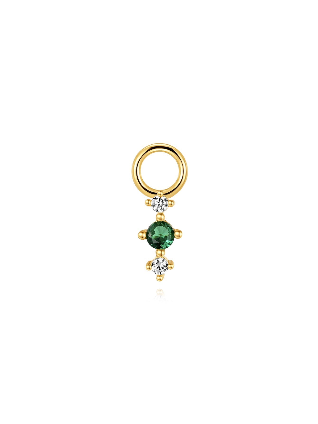 Delicate Green S925 Earring Set