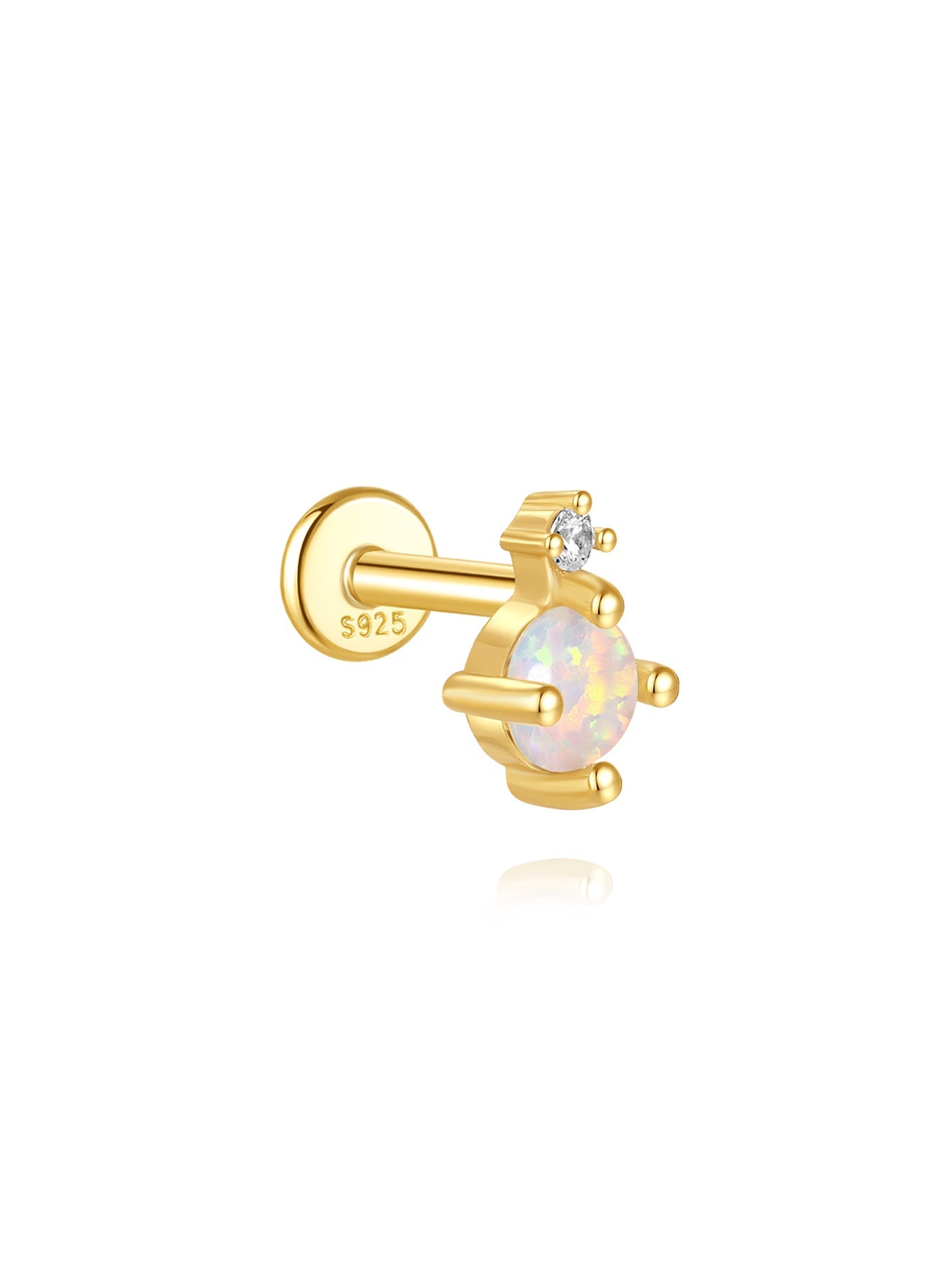 Pink Water Drop 925 Earring Set