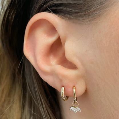 Petal Zirconia Earrings