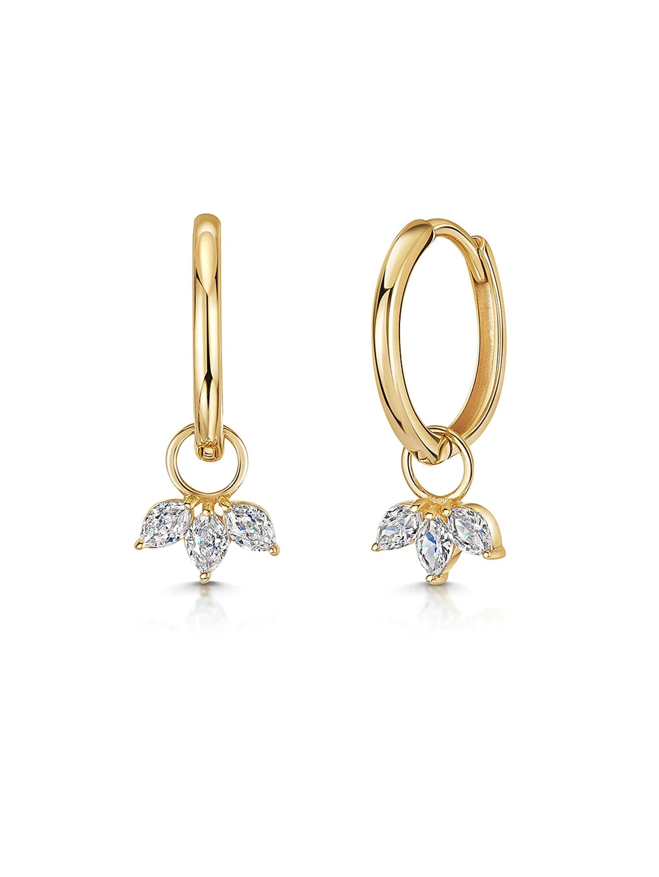 Petal Zirconia Earrings