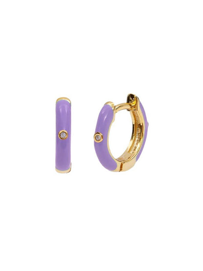 S925 Gorgeous Violet Earring Set