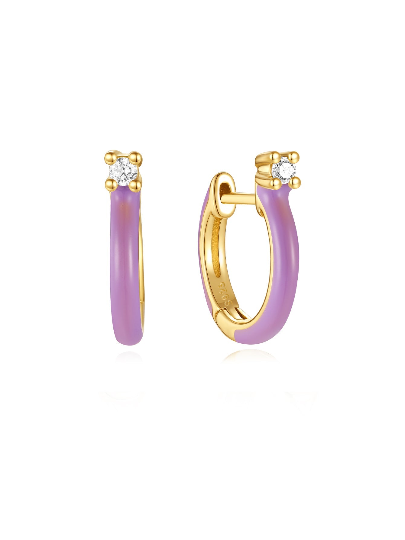 S925 Gorgeous Violet Earring Set