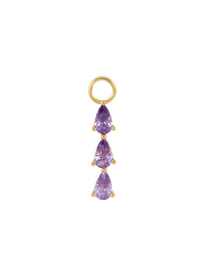 S925 Gorgeous Violet Earring Set