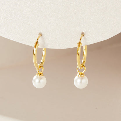 Luxury Pearl Sterling Silver Earrings