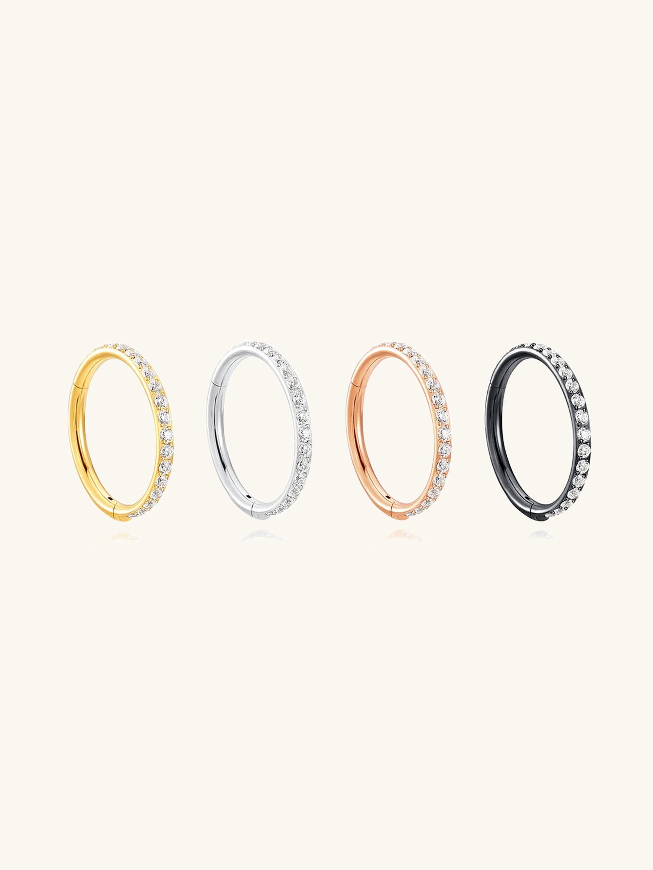 Titanium Waterproof Multiple Sizes Cartilage Hoop