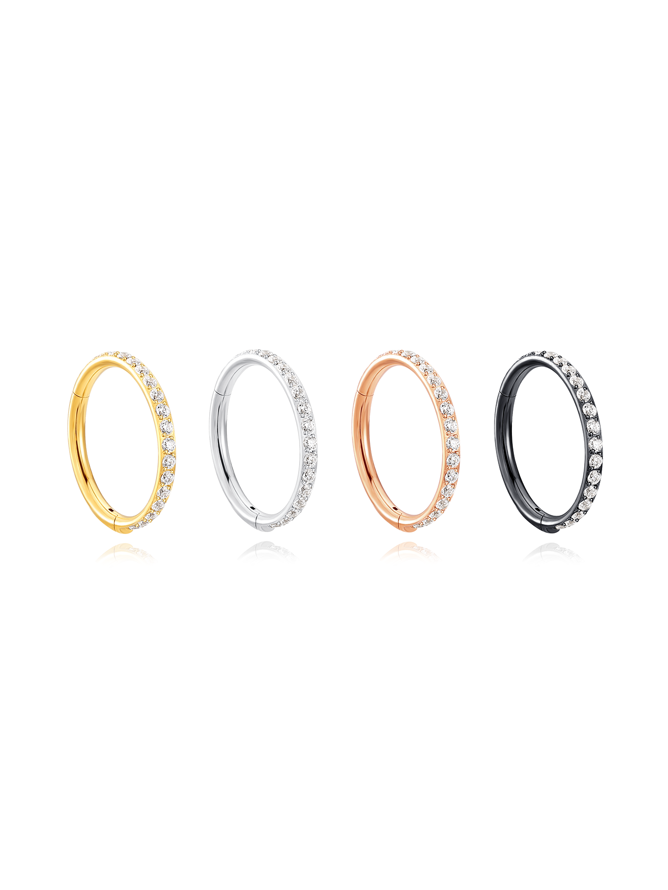 Titanium Waterproof Multiple Sizes Cartilage Hoop