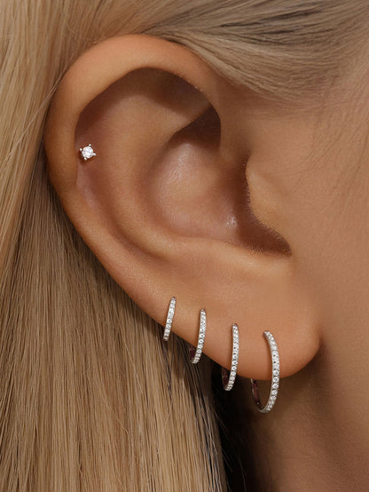 Titanium Waterproof Multiple Sizes Cartilage Hoop