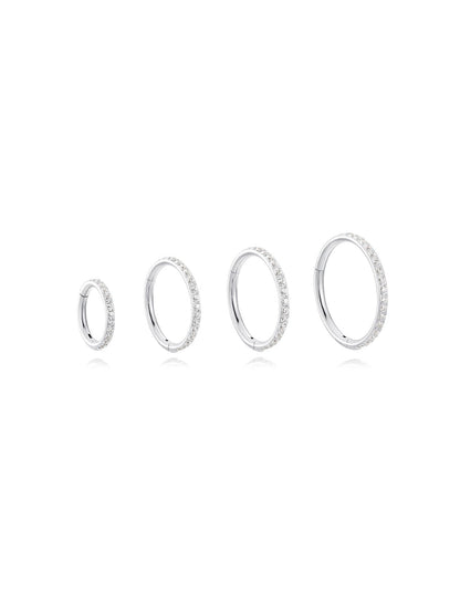 Titanium Waterproof Multiple Sizes Cartilage Hoop