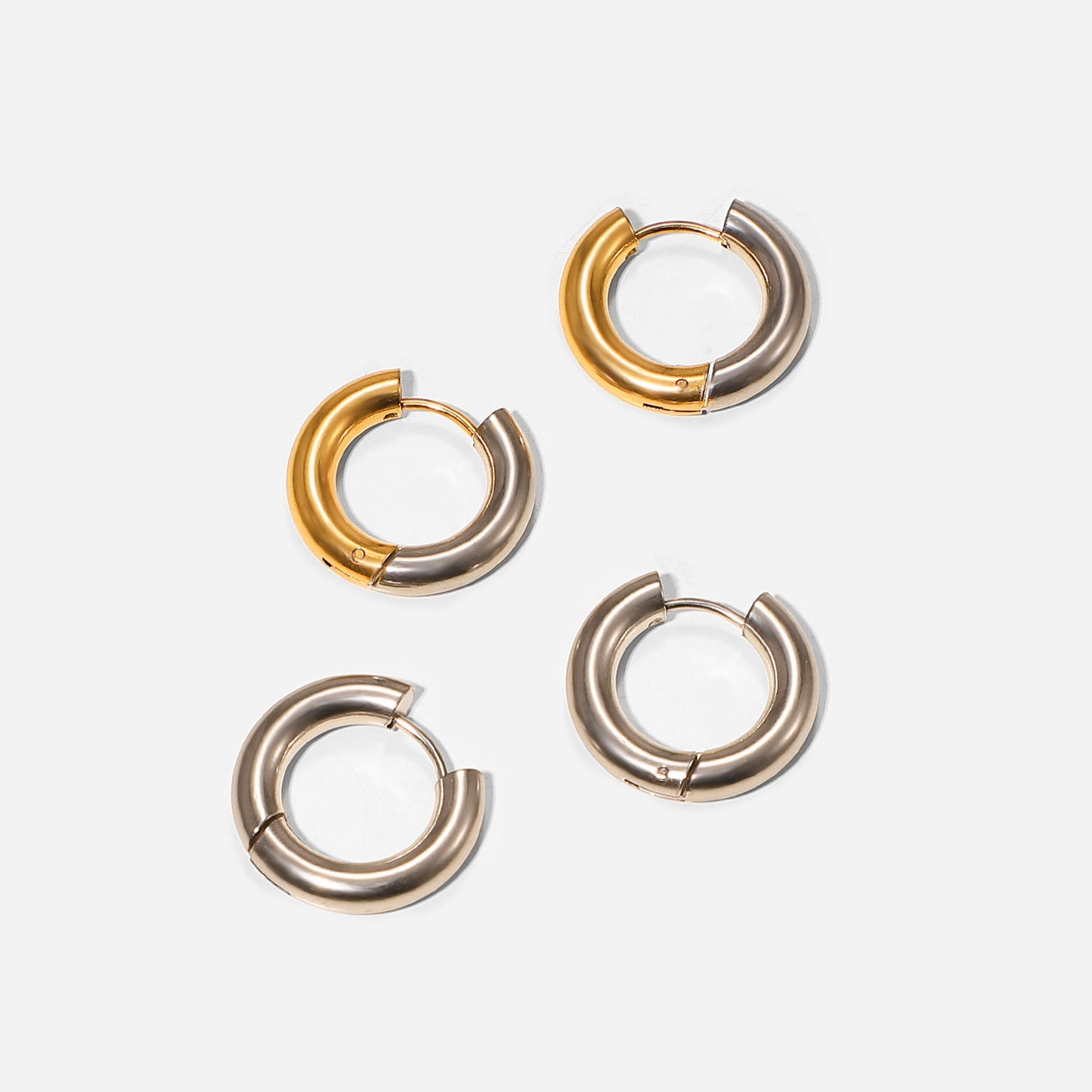 Two Tone Hoop Earring