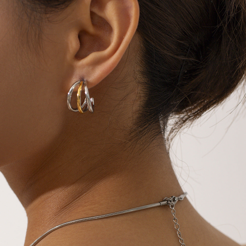 18k Gold Plated Everyday Minimalist Earrings