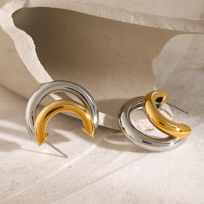 18k Gold Plated Everyday Minimalist Earrings