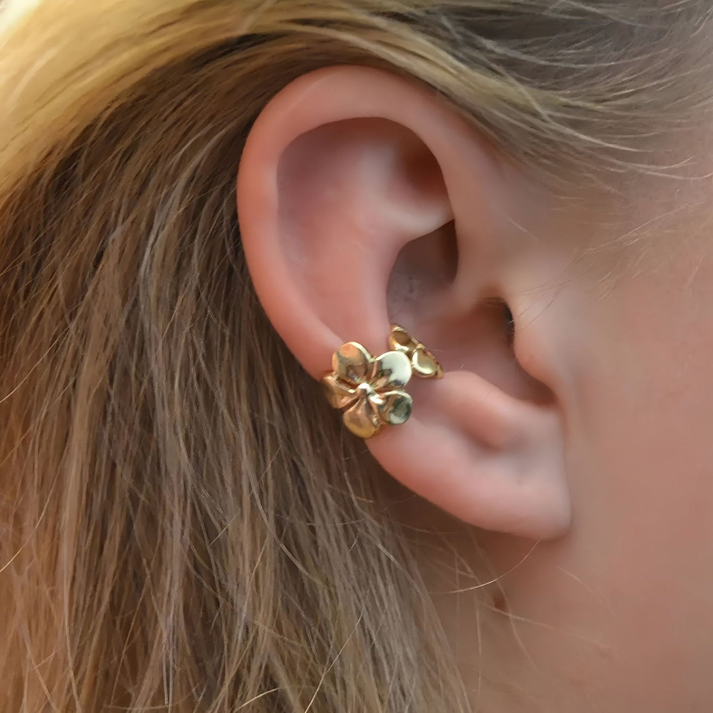 Plumeria Ear Cuff