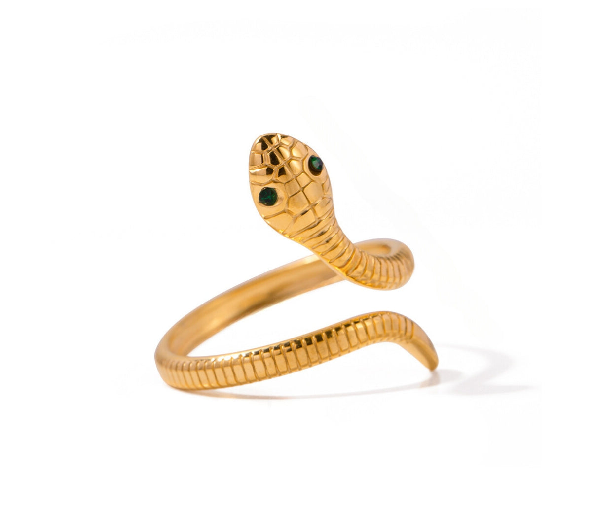 18K Gold Plated Echidna Serpent Ring