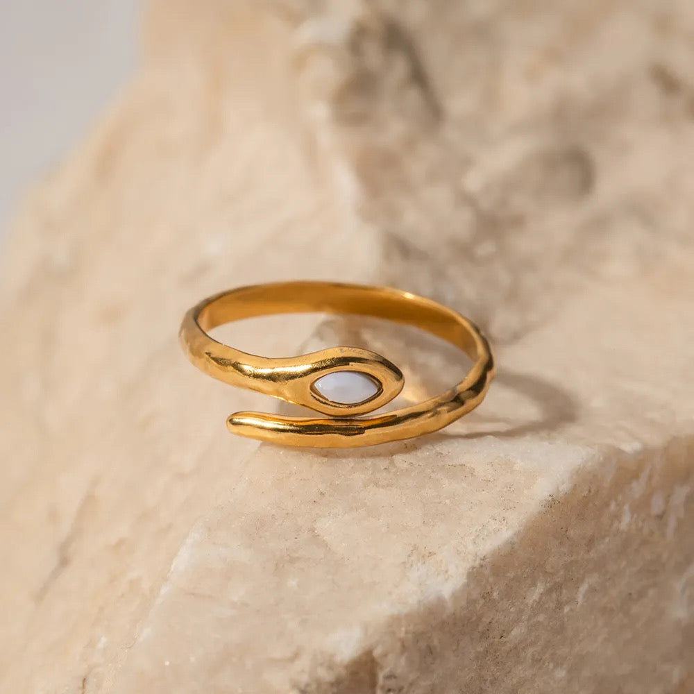 18K Gold Plated Vine Ring