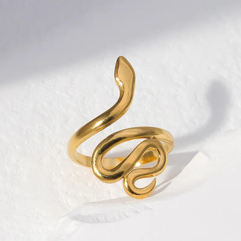 18K Gold Plated Snake Ring