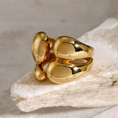 18K Gold Bubble Ring