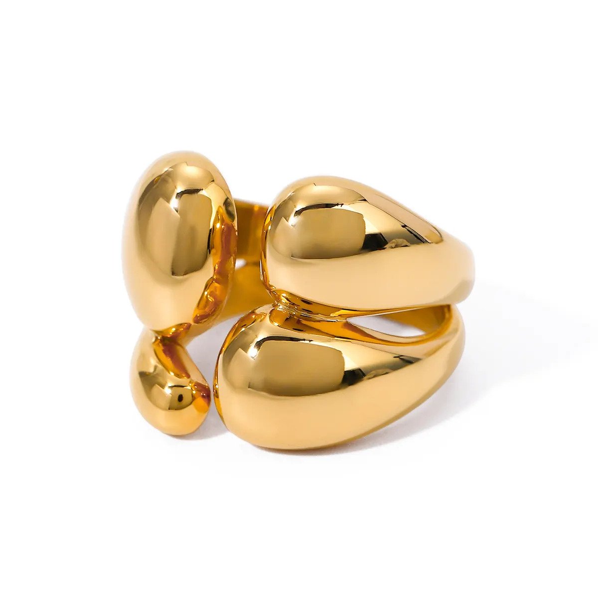 18K Gold Bubble Ring