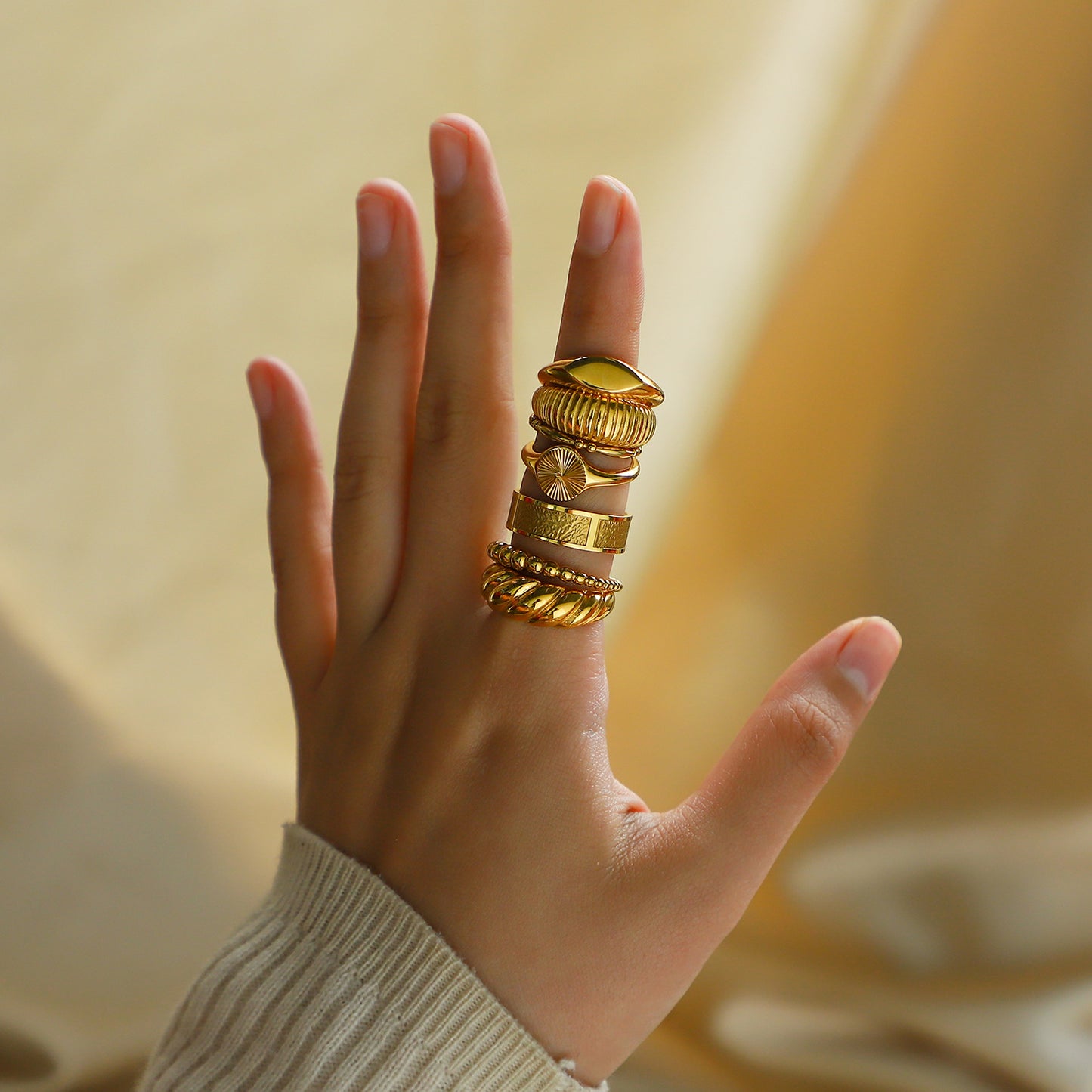 18K Gold Plated Ring Series