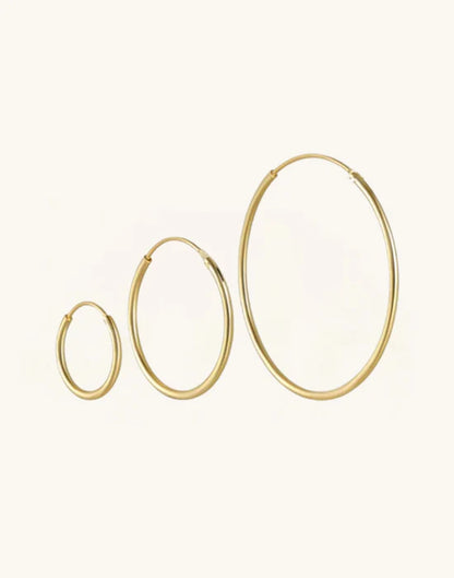 925 Sterling Silver 3 Pieces of set Hoop Earrings