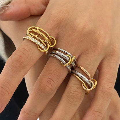 Waterproof Stackable Plain Ring High-End Ring