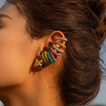 Waterproof Non-Tarnish Colorful Fashionable Ear Cuff