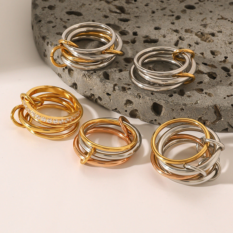 Waterproof Stackable Plain Ring High-End Ring